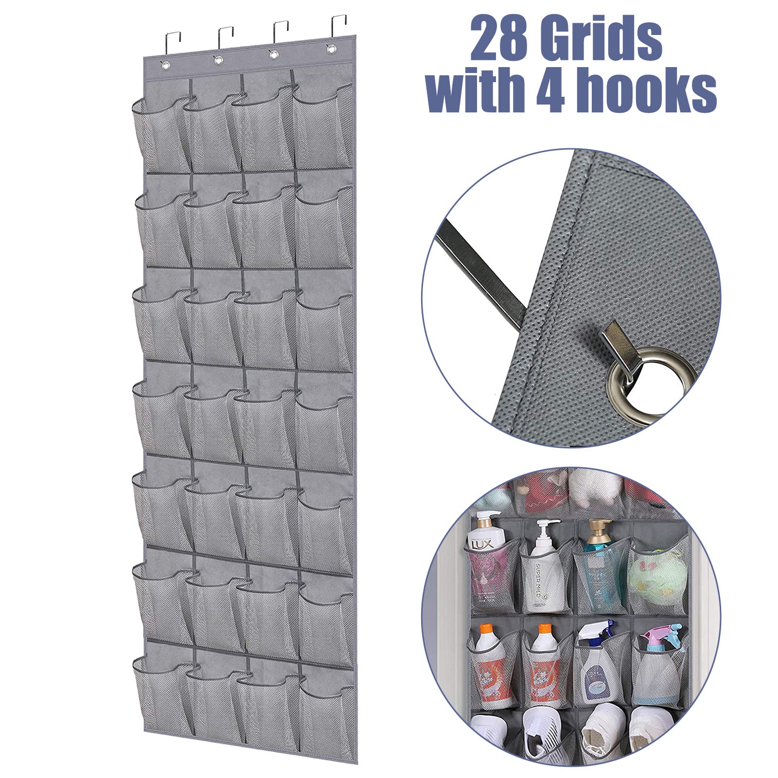 BlushBees® Hanging 28 Pockets Organiser, Perfect for Shoes or Other Small Items Storage