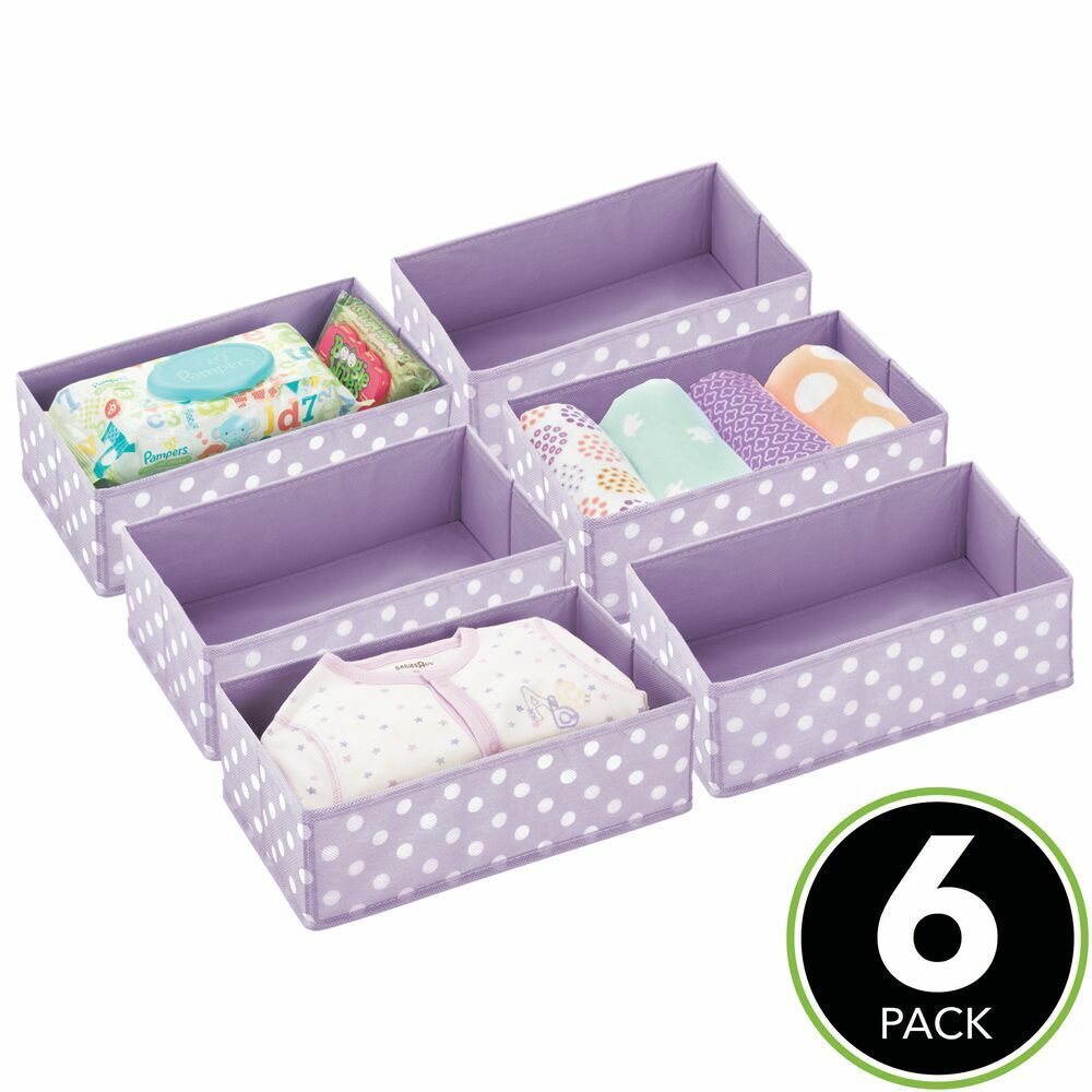 BlushBees® Kids Fabric Dresser Drawer/Closet Storage Organizer Bin, 6 Pc Pack