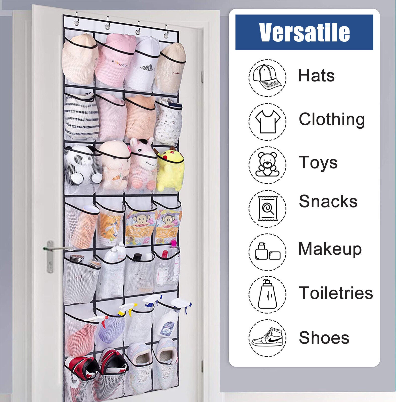 Blushbees Storage Baskets with Metal Frame for Organizing Wardrobe